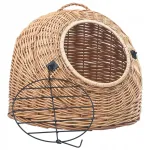 Kasside transpordikott, 60x45x45 cm, naturaalne punutis