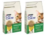 Kuivtoit steriliseeritud kassidele Purina Cat Chow kanaga, 2 x 1,5 kg