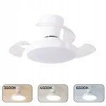 Ventilaator LED lambiga, 2880 lm, vaikne, kaugjuhtimispult, v&auml;rvuse reguleerimine