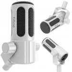 Stuudio d&uuml;naamiline mikrofon Fifine Tank1, kardioidne, XLR &uuml;hendus, valge