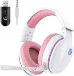 Juhtmevabad m&auml;nguk&otilde;rvaklapid Captain 300 Pink mikrofoniga ja RGB-valgustusega