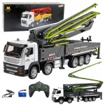 Kaugs&uuml;steemiga betoonipumbaauto HUI, 11 kanalit, 1:18, Lean Toys