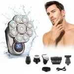 Elektriline 9D 6in1 IPX7 USB habemeajamismasin p&auml;he ja habemele