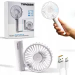 Mini kokkupandav taskuventilaator TIROSS, USB-C, juhtmevaba