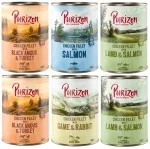 M&auml;rg toit kassidele Purizon Adult, 4 maitset, 6 x 400 g (lambaliha, l&otilde;he, p&otilde;der)