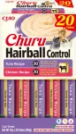 Kassipasta Inaba Churu Hairball kanaga ja tuuniga, 20 x 14 g