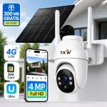 V&auml;lise p&auml;ikeseenergial t&ouml;&ouml;tav PTZ kaamera 4MP, 4G LTE, IP65, AI j&auml;lgimise ja SIM-kaardiga