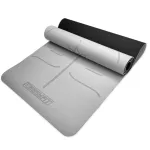 EasyFit Polarity Stone kahekihiline jooga matt, 6 mm, hall-must, TPE+TC