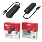 USB 3.0 jagaja, 4 USB-A porti, 5Gbps, USB-C toitega