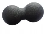 Topelt must massaažipall Roller, 16x8x8 cm