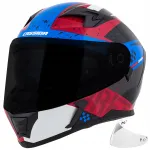 Motoringratturi kiiver CASSIDA 3 DRFT XS, must visiiir