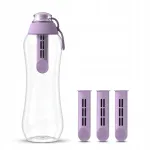 Veepudel filtriga 0,5 l Dafi SOFT Blueberry Purple, 4 filtrit