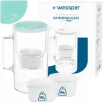 Veefilter Wessper D2, borosilikaatklaas, 3 l, 3 filtriga