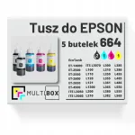 Tindikassettid EPSON EcoTank T664, 5 tk, sobib L365, L355, L382, L121, L455, L210
