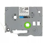 Isetatav lint Brother TZe-131, l&auml;bipaistev, must tekst, 12 mm, 8 m