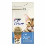 PURINA Cat Chow 3in1 teraviljavaba kuiv kassitoit kalkunilihaga 1,5 kg