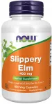 Toidulisand NOW Foods Slippery Elm 400 mg, 100 kapslit