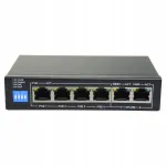 Safire v&otilde;rgul&uuml;liti, 6 porti, 4x PoE (60W), 2 uplinki, IP kaameratele