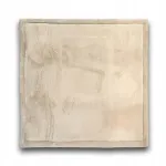 &Uuml;mmargune karvane vaip 120x120 cm, paks, libisemiskindel