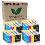 Tindikassettid Brother LC970 XL, 20 tk, sobivad DCP-135C, DCP-150C, DCP-330C, DCP-350C, MFC-260C