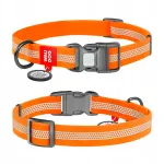 Veekindel peegeldav oranž koera kaelarihm, S, 25&ndash;35 cm, 15 mm