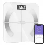 Anal&uuml;&uuml;tilised vannitoa kaalud Healthkeep FG263LBW, valged, FITDAYS rakendusega