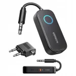 Bluetooth saatja-vastuv&otilde;tja UGREEN BT 5.3, 3,5 mm Mini Jack, 300mAh, adapteriga
