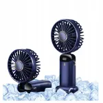 Kaasaskantav kokkupandav mini ventilaator USB, LED, vaikne t&ouml;&ouml; ja 5 režiimiga