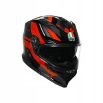 Motorratturi kiiver AGV K7 Taurax must/punane, suurus S