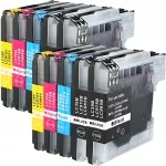 Brother LC985 tindikassetid, 10 tk, XL, sobivad DCP-J125/J315W/J140W/J515W printeritele