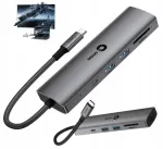 S&uuml;learvuti USB-C PD 100W dokk: 4x USB (3.0/2.0), 2x HDMI, RJ45, VGA