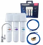 K&otilde;va vee filter kraanikausi alla AQUAPHOR ECO H PRO h&otilde;bedase kraaniga