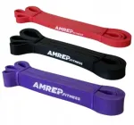 AMREP FITNESS vastusribade komplekt (punane, must, lilla)