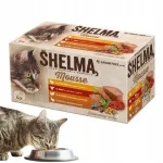 Niisked kassipastad SHELMA kanaliha, veiseliha, kalkuniliha ja pardilihaga, 4 x 85 g