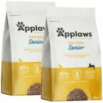 Applaws kuiv kanaga toit vanematele koertele, 2 x 7,5 kg