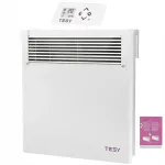 Elektriline konvektork&uuml;te 500W termostaadi, LED-ekraani ja WiFi-ga, valge