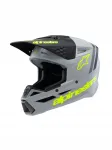 Laste kiiver ALPINESTARS SM3 Radium, hall/must/kollane, suurus M