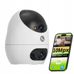 Siseruumide WiFi-kaamera 10 Mpx objektiiviga, 2x 3K, sobib beebimonitoriks