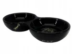 Keraamilised kausid kassidele Nobby "Golden Cat", 2 x 0,13 l, 22x4 cm