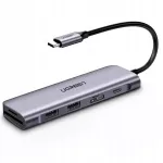 USB hub UGREEN Revodok CM195 6in1, USB-C kuni 2x USB 3.0, HDMI, SD, microSD, 100