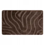 Vannitoa vaip 50x80 Waves, pruun, libisemiskindel, pehme #KPL303