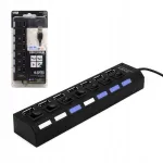 USB jagaja Ecobox Hub, 7 pesa, aktiivne