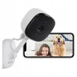 Siseruumide valvekaamera AMOROM, 1080p, WiFi, &ouml;&ouml;vaade, heli, liikumistuvastus, Alexa &uuml;hilduv