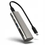 USB-C jagaja 6-in-1, alumiinium, kiire andmeedastus
