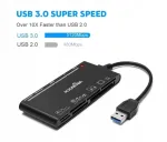 ROCKETEK USB 3.0 7in1 kaardilugeja SD, SDXC, SDHC, Micro SD, CF, MS, MMC