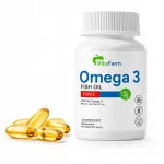 Toidulisand Omega 3 FORTE 1000 mg koos E-vitamiini, EPA, DHA-ga, 90 kapslit