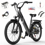 Elektrijalgratas LANKELEISI ES500PRO, 750W, 35 km/h, kuni 130 km, madal raam