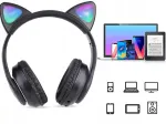 Laste juhtmevabad k&otilde;rvaklapid LED kassik&otilde;rvastega, Bluetooth