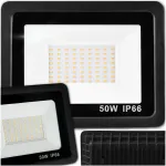 50W must LED prožektor 5052 luumenit, neutraalvalge, IP66