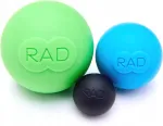 RAD Rounds silikoonist massaažipallid, 3 tk, faskiate l&otilde;dvestamiseks
